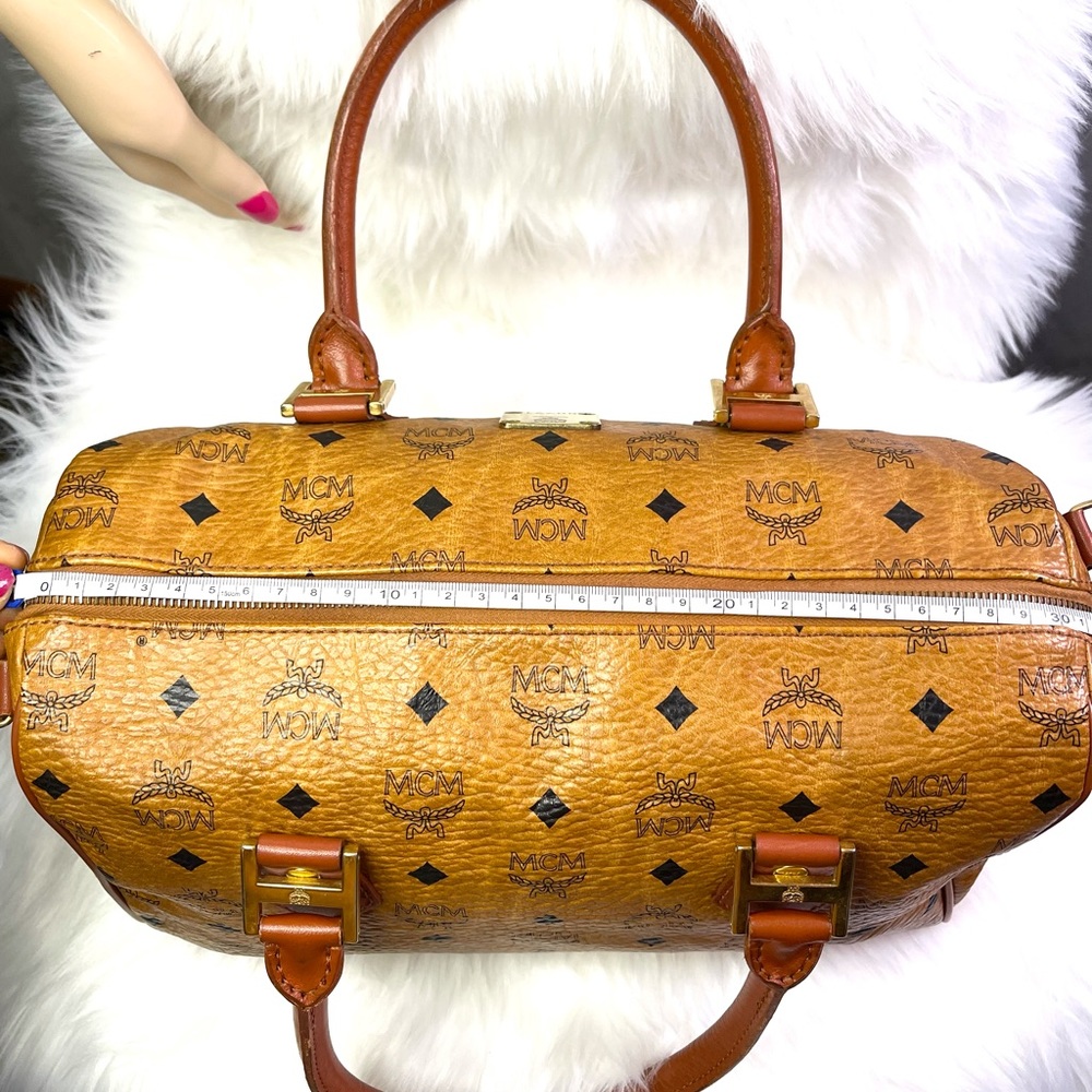 🍒 MCM Handbag, Leather Black and Brown - Picture 2 of 15